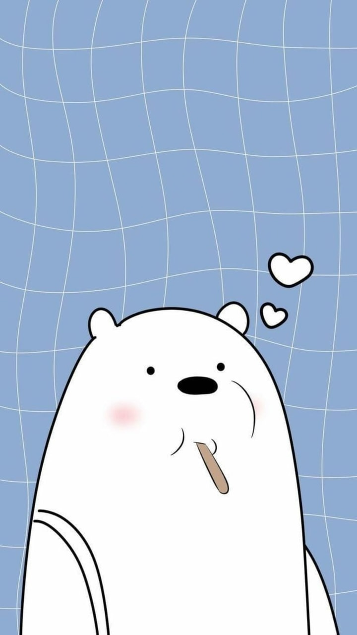 wallpaper lucu,cartoon,line,snout,marine mammal,polar bear