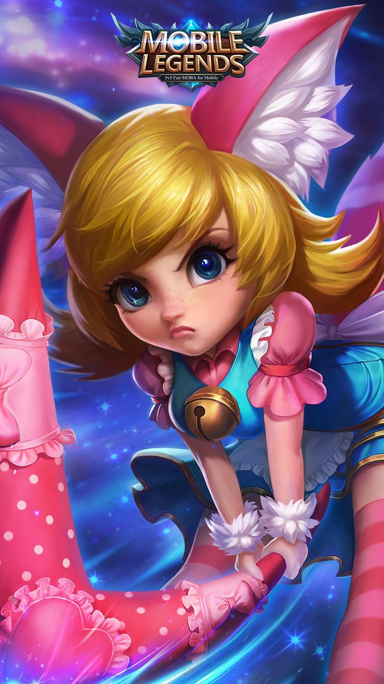 mobile legend wallpaper,cartoon,animated cartoon,anime,doll,fictional character