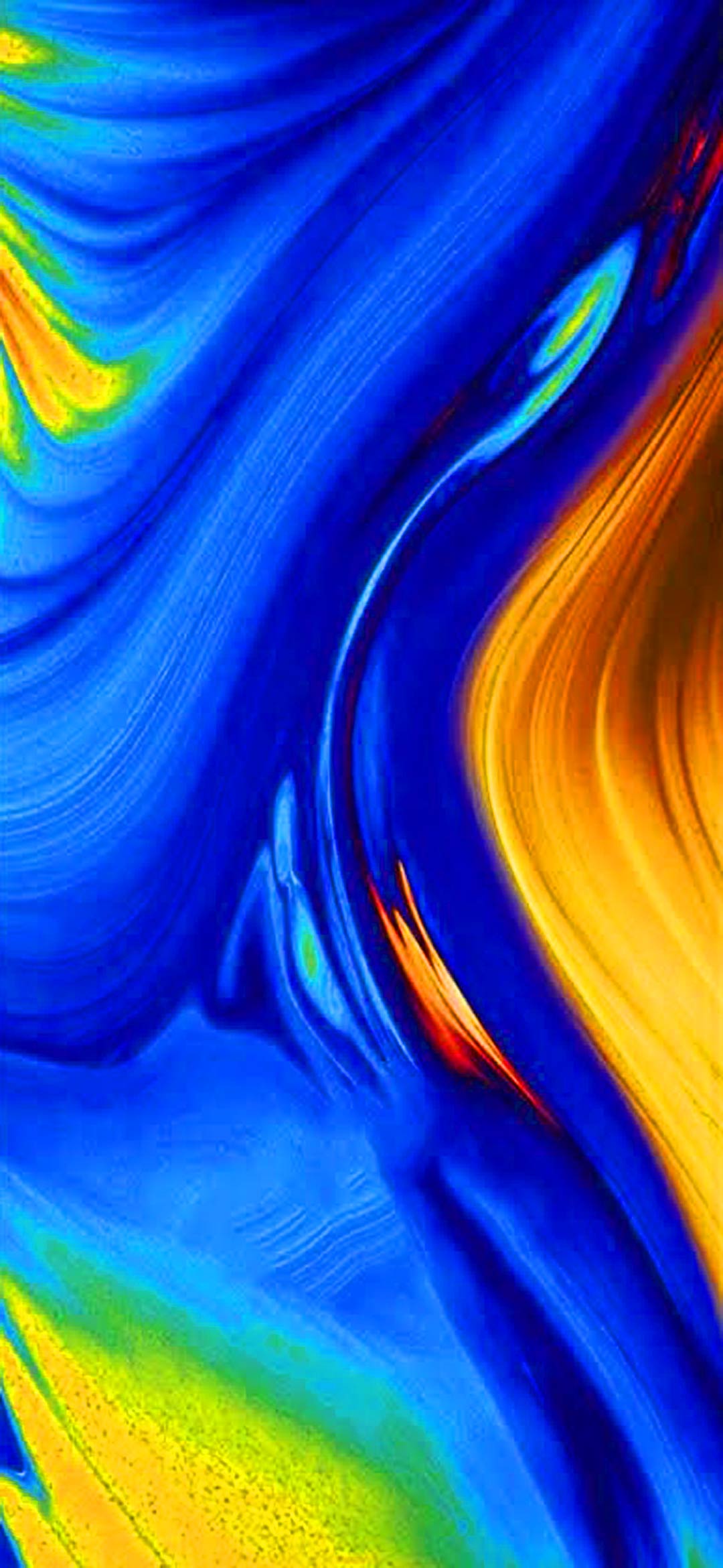 fond d'écran mi,bleu,orange,bleu électrique,jaune,couleur