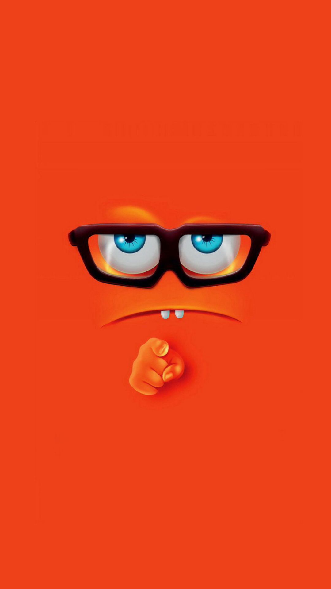 mi wallpaper,orange,cartoon,red,eyewear,glasses