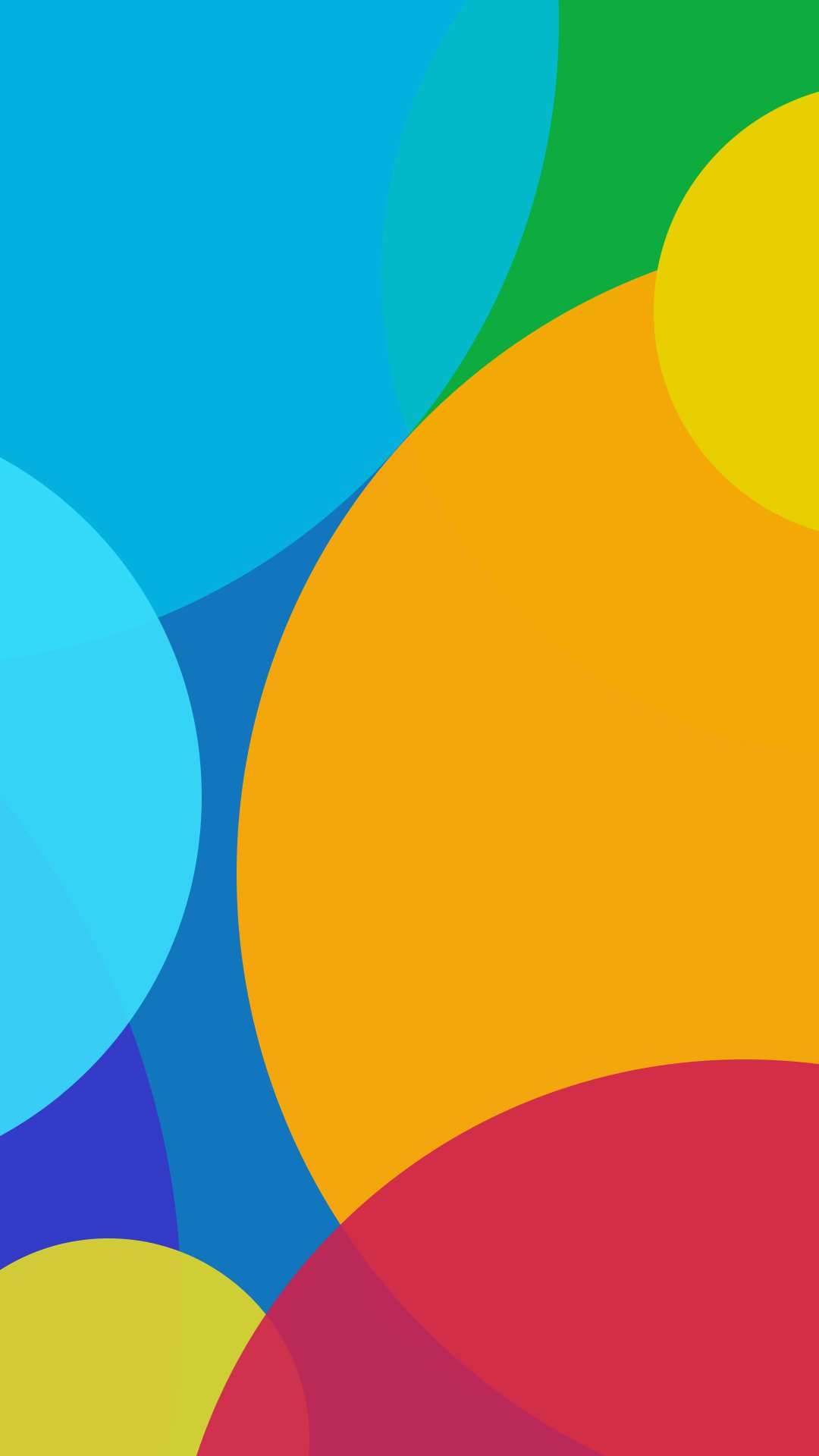 mi wallpaper,blue,orange,yellow,green,circle