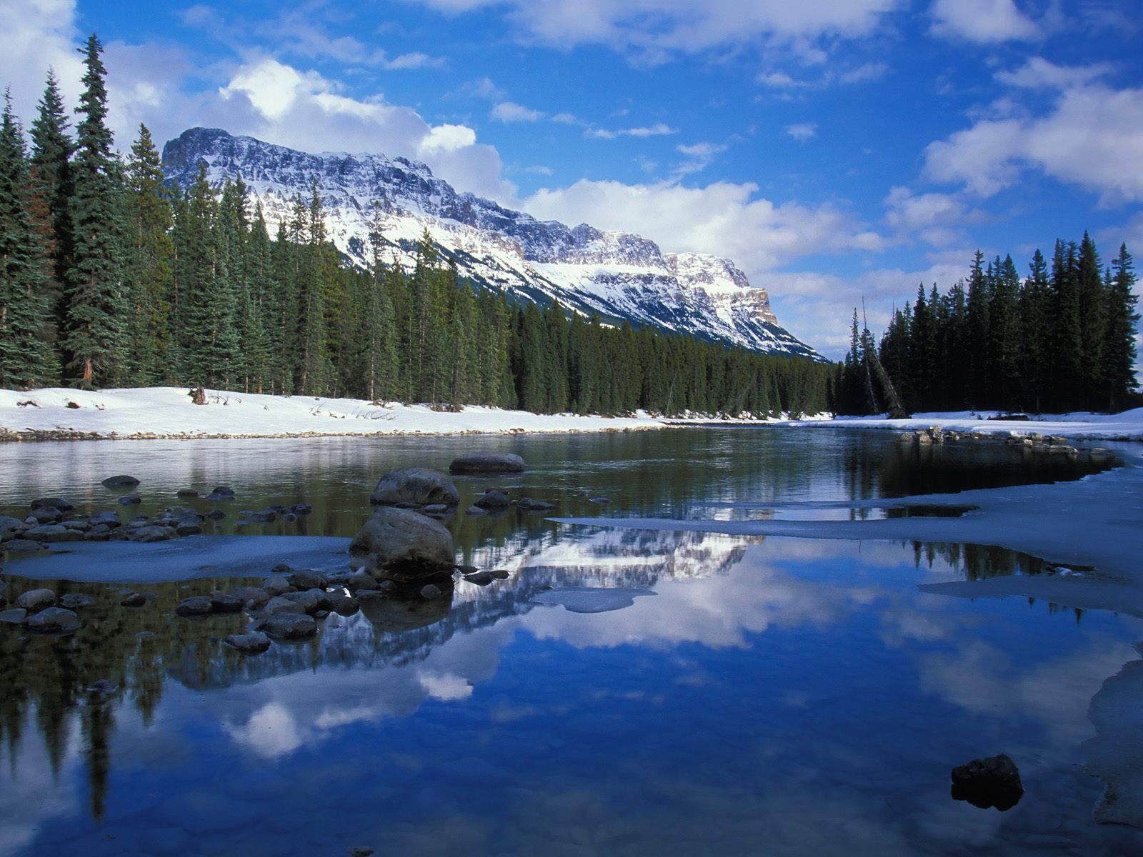 壁紙カナダ,水域,自然,反射,自然の風景,山
