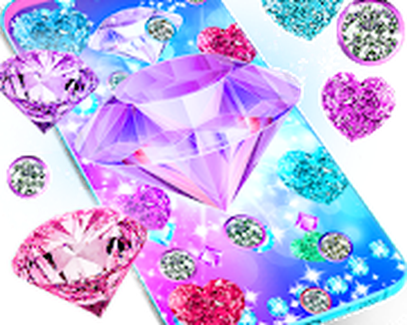라이브 배경 화면 다운로드,다이아몬드,분홍,보석,심장,계략