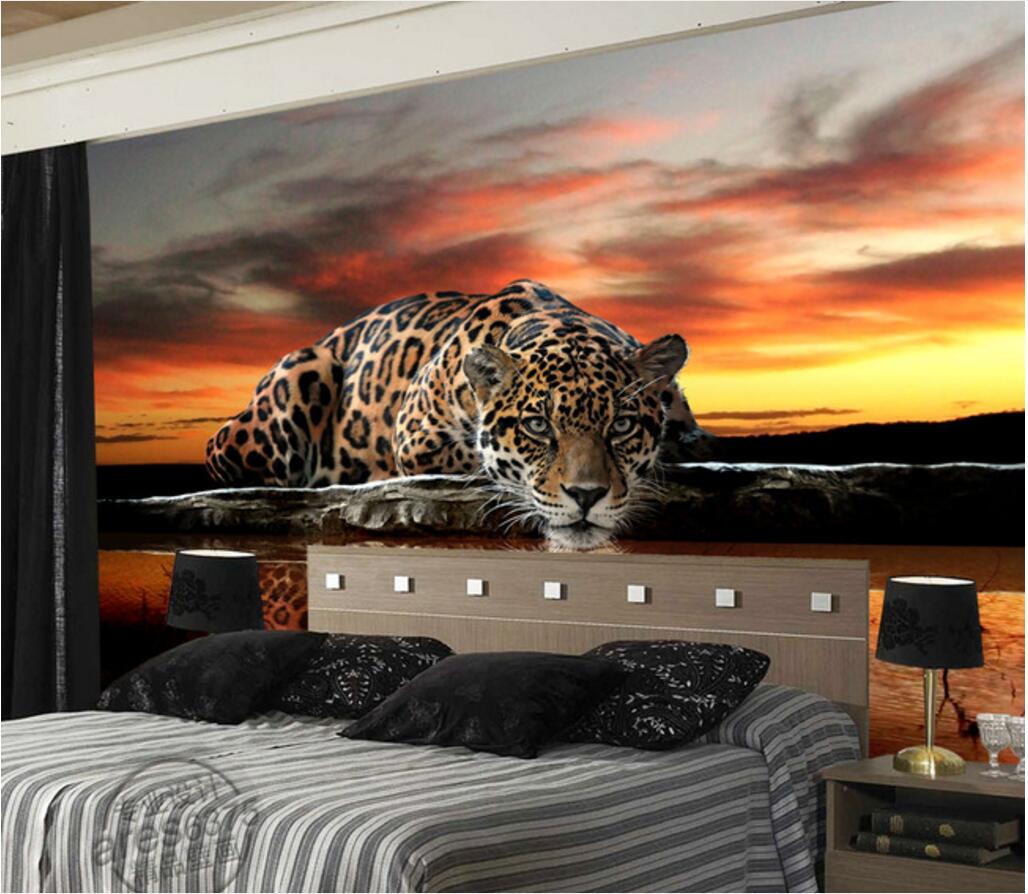 3d fonds d'écran animés hd,léopard,faune,félidés,mur,mural