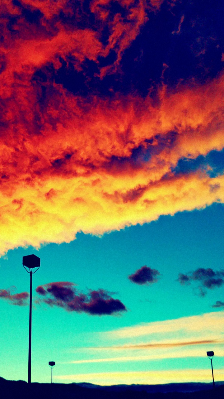 sfondo per smartphone,cielo,nube,ultimi bagliori,natura,blu