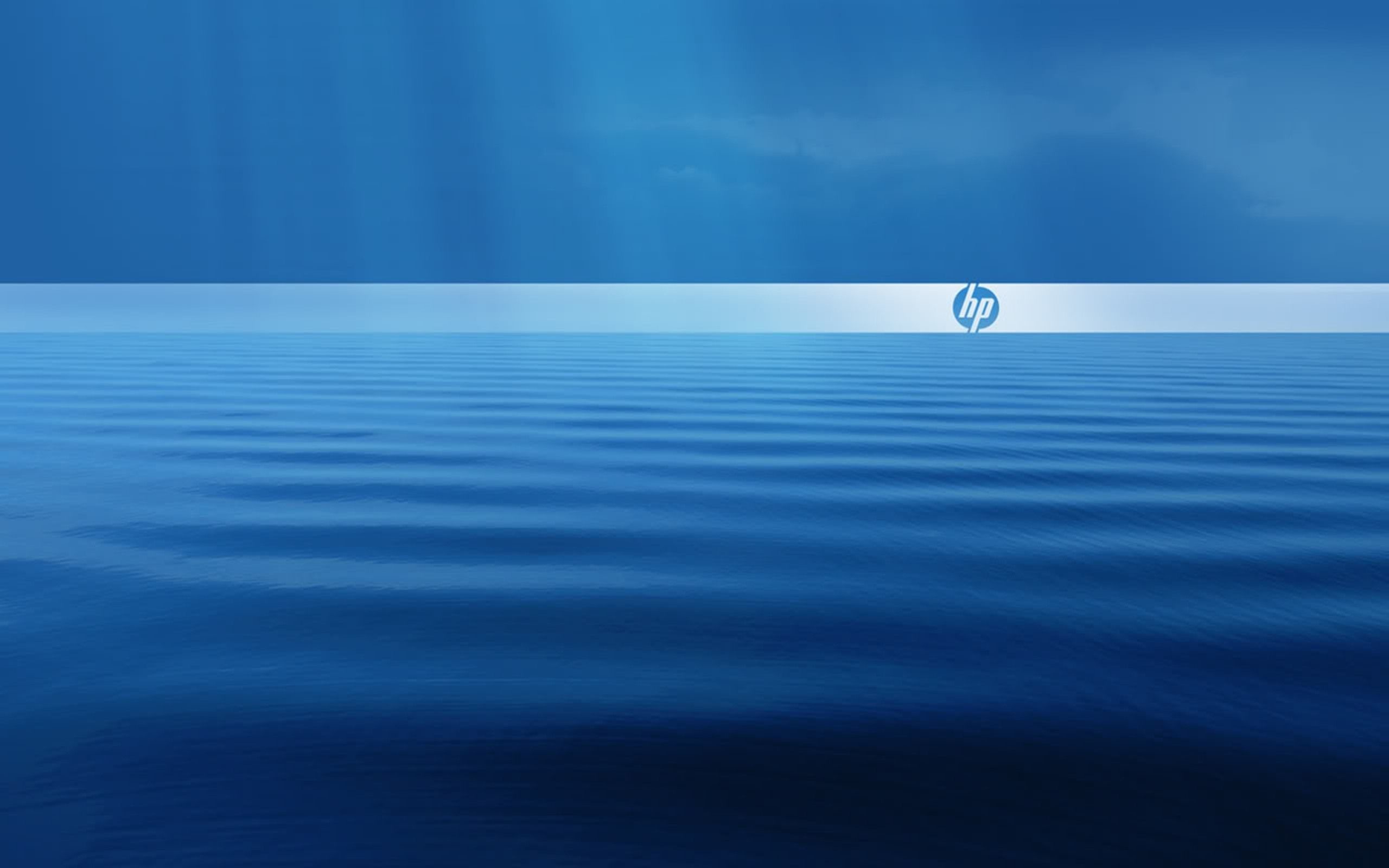 壁紙hp,青い,空,水,地平線,海