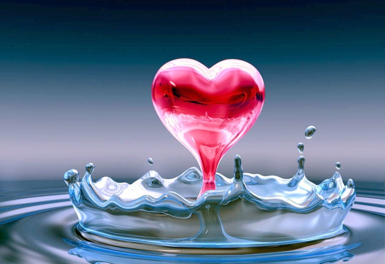 휴대폰 월페이퍼,물,사랑,심장,액체,발렌타인 데이