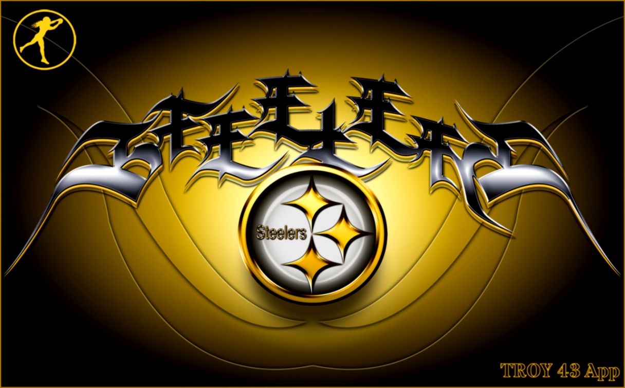 pittsburgh steelers fond d'écran hd,jaune,symbole,illustration,police de caractère,emblème