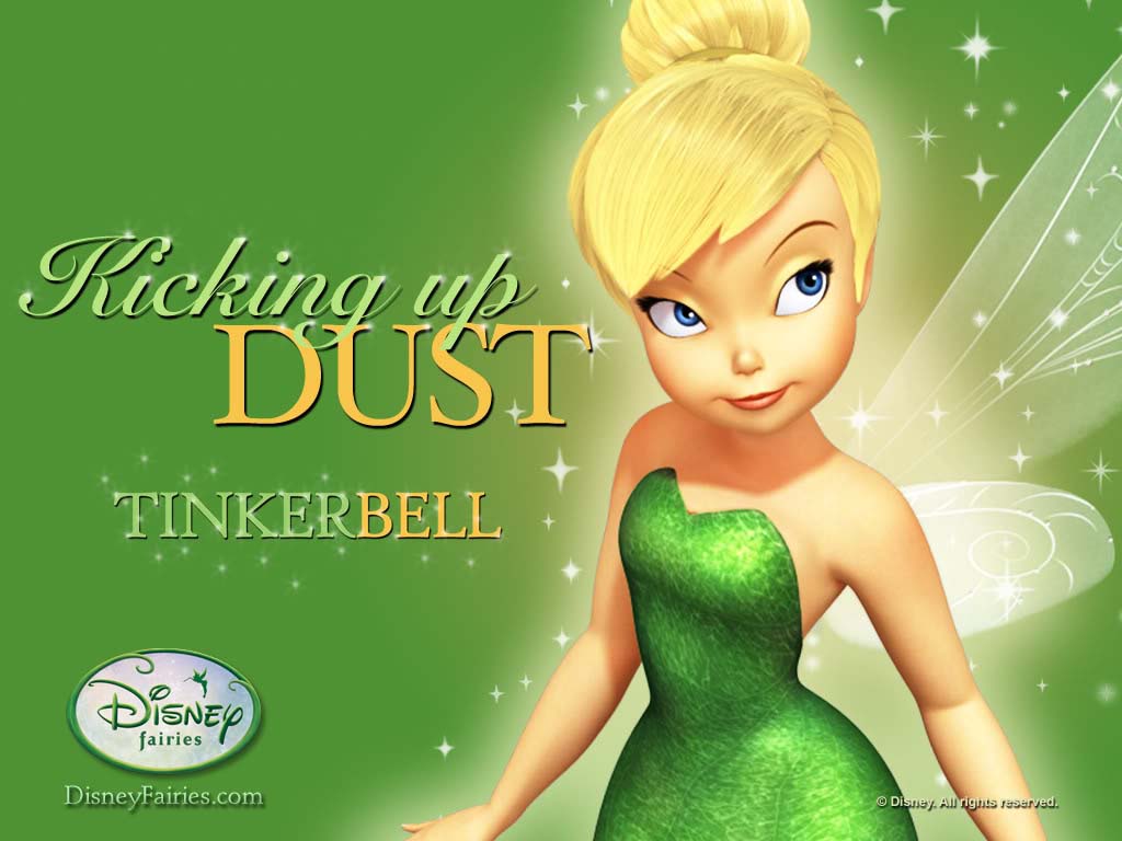 disney tinkerbell wallpaper,green,doll,cartoon,animated cartoon,fictional character