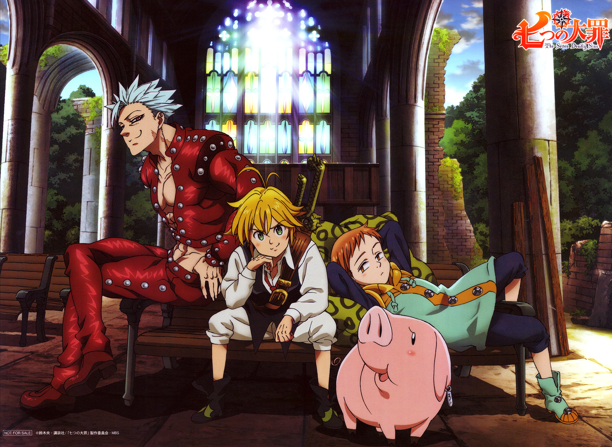 the seven deadly sins anime wallpaper,animated cartoon,anime,cartoon,black hair,adventure game