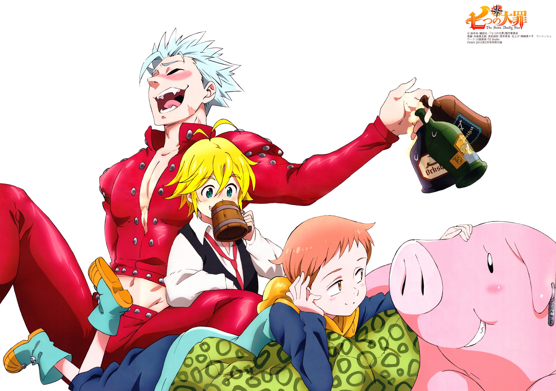 the seven deadly sins anime wallpaper,cartoon,anime,animated cartoon,fun,illustration