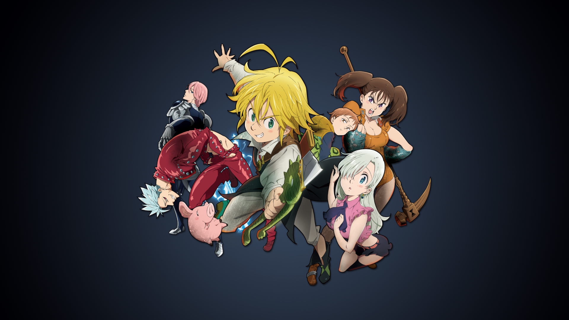 the seven deadly sins anime wallpaper,anime,cartoon,illustration,animated cartoon,animation