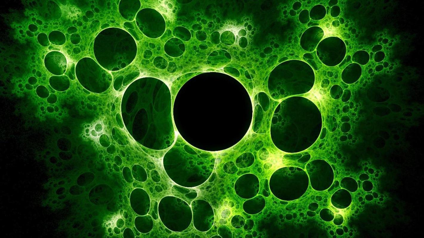 microbiology wallpaper,green,fractal art,organism,circle,pattern