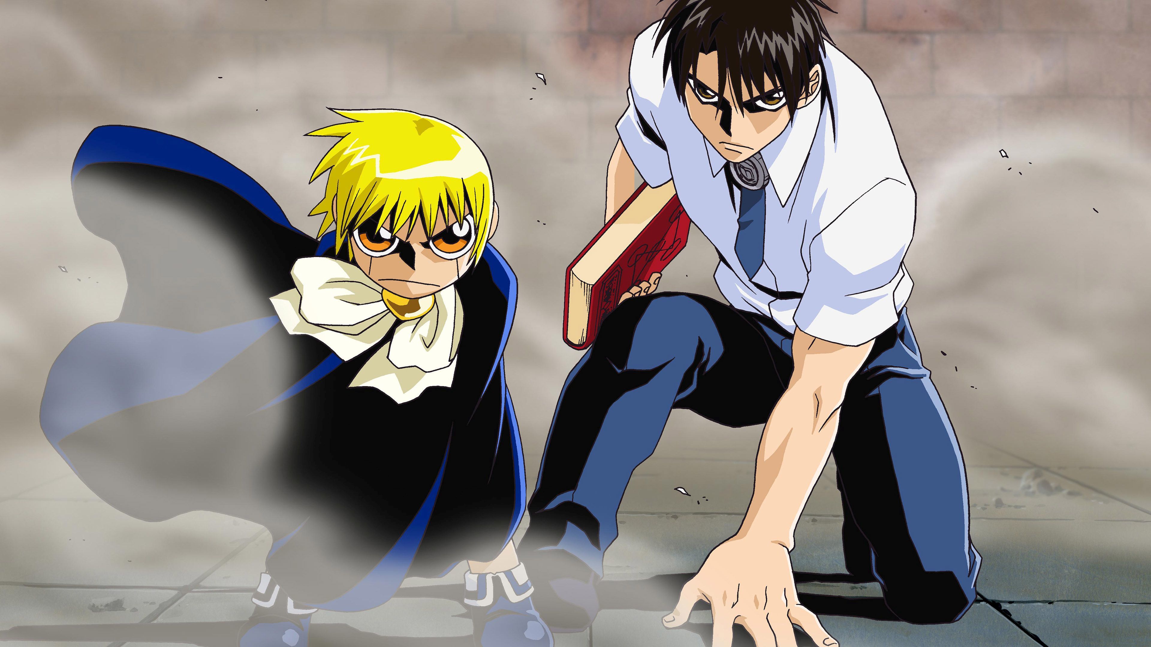 fond d'écran zatch bell,dessin animé,anime,oeuvre de cg,illustration,cheveux noirs