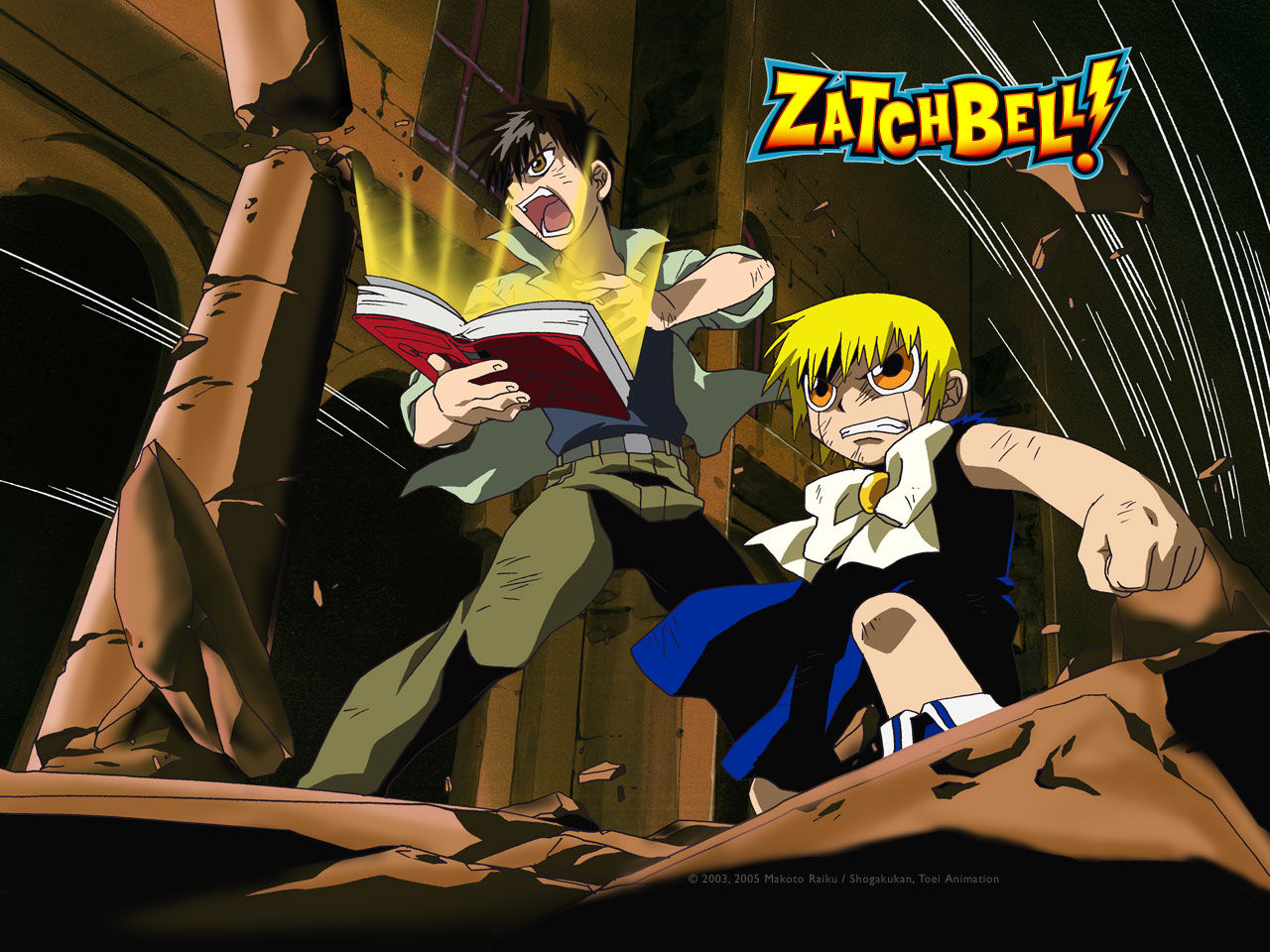 fond d'écran zatch bell,dessin animé,anime,animation,dessin animé,illustration