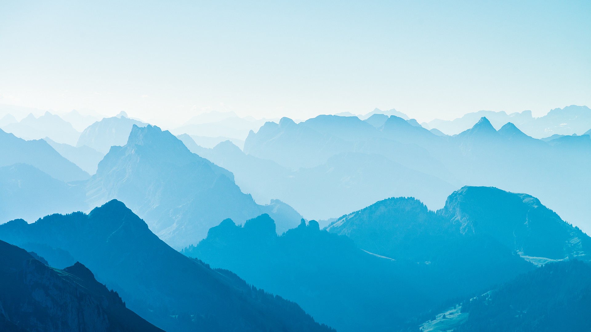 晴天の壁紙,山,山脈,空,自然,海嶺