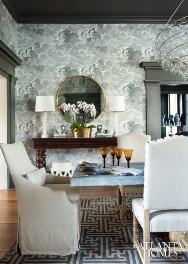 fornasetti cloud wallpaper,room,interior design,furniture,living room,property