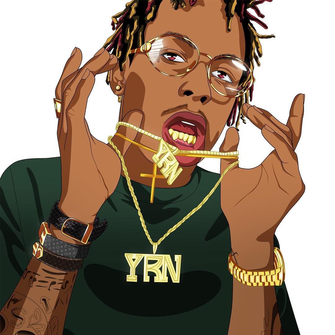 Cartoon Rapper Wallpaper Cartoon Illustration Gesture Cool Animation 301724 Wallpaperuse