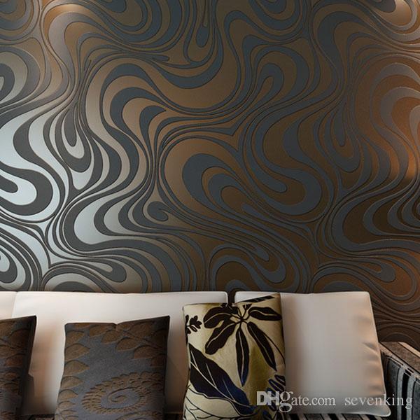 art deco style wallpaper,wall,wallpaper,brown,living room,room