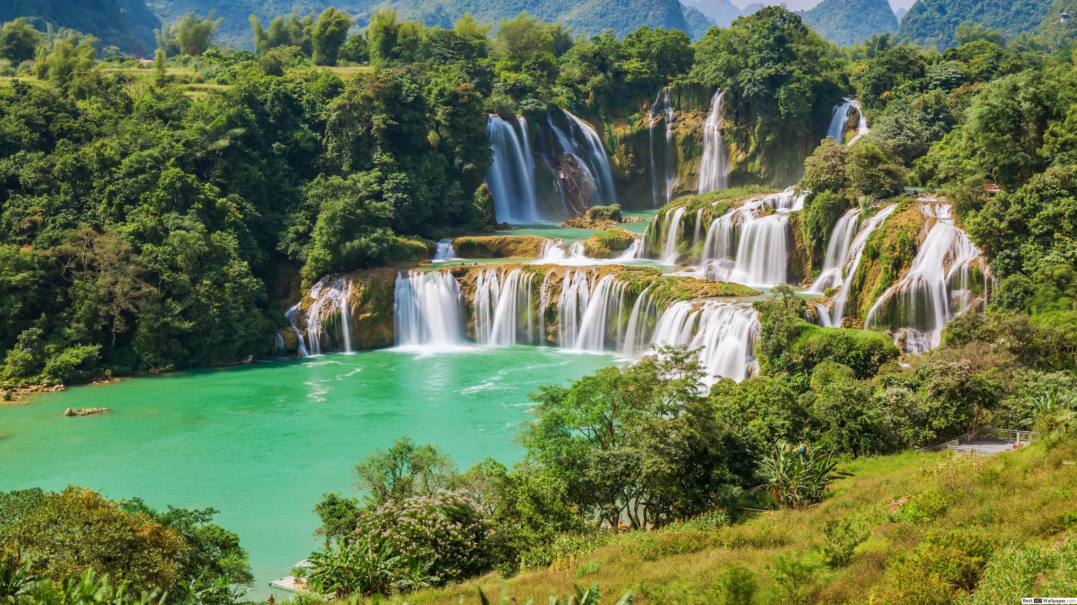 carta da parati com movimento,cascata,risorse idriche,paesaggio naturale,corpo d'acqua,natura