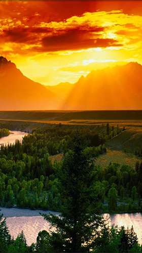 sfondo interattivo,paesaggio naturale,natura,cielo,tramonto,orizzonte