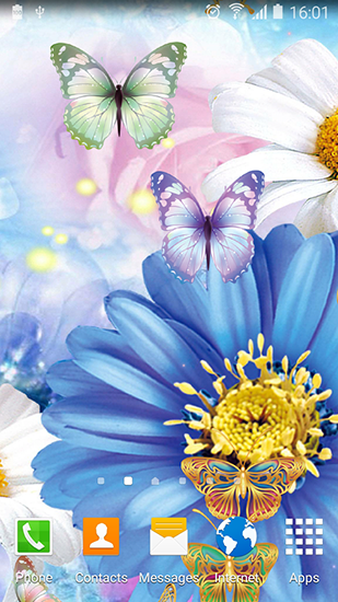 wallpaper interactivo,butterfly,blue,insect,moths and butterflies,flower