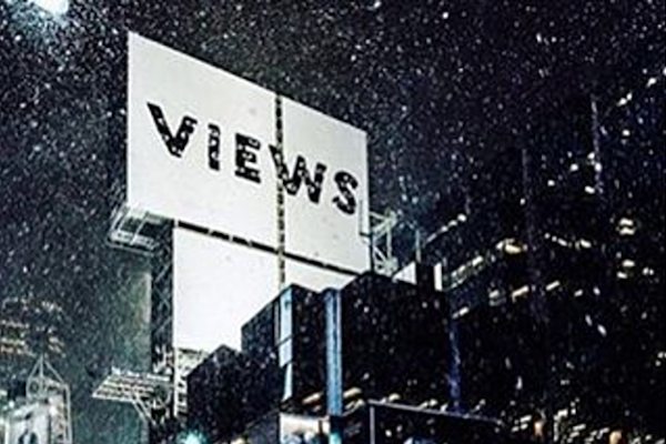 drake views wallpaper,snow,font,winter storm,night,black and white