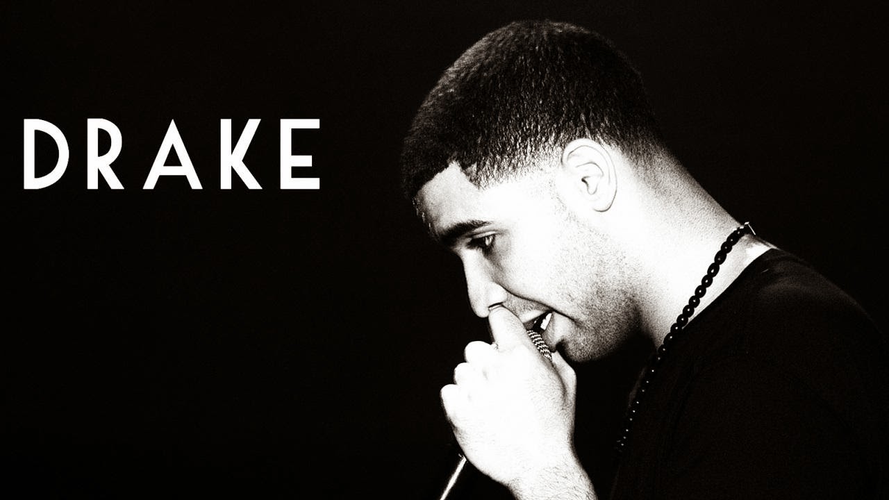 drake views wallpaper,text,font,music,microphone,black and white