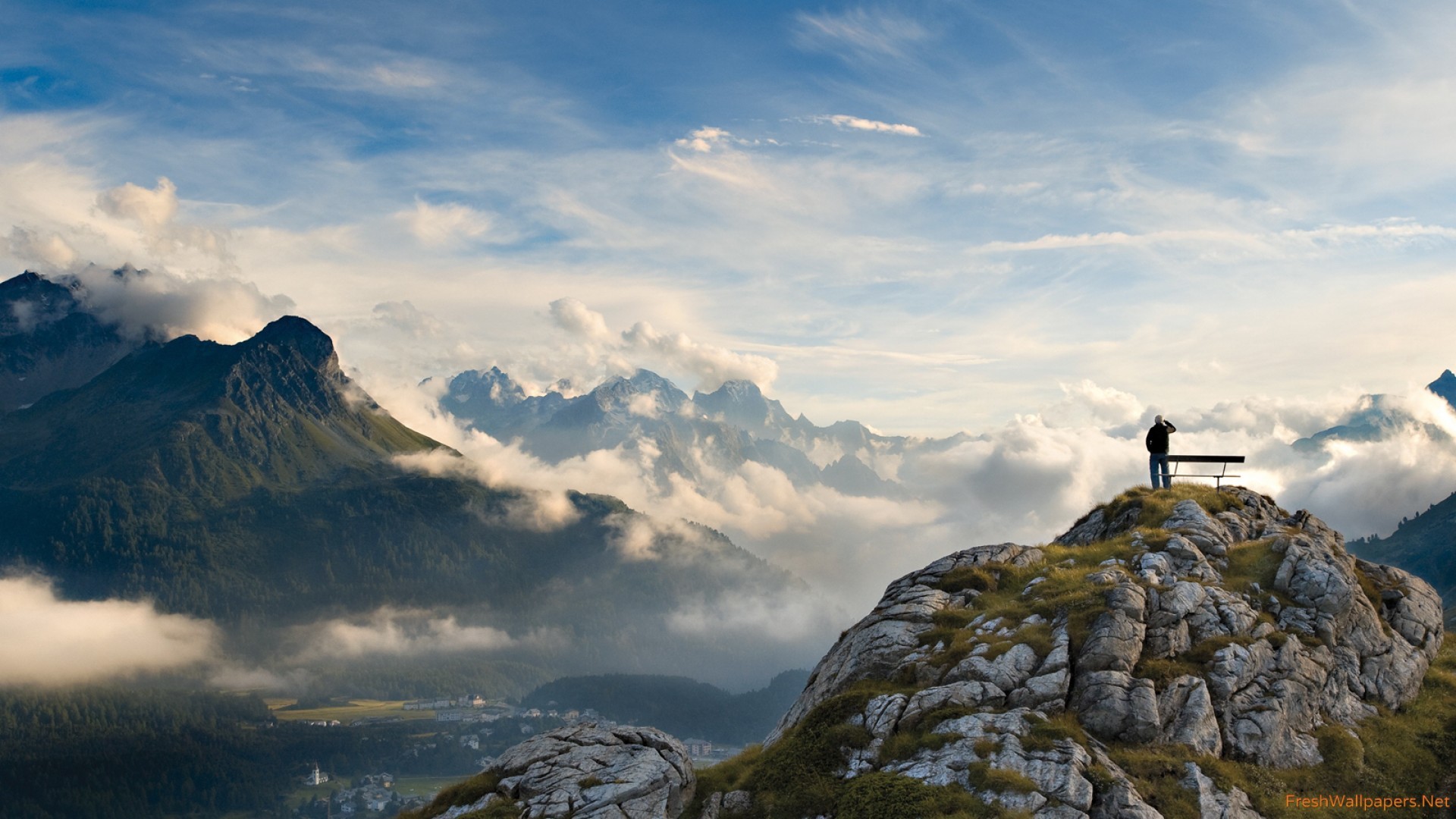 내셔널 지오그래픽 배경 화면 hd,하늘,산,구름,산맥,자연 경관