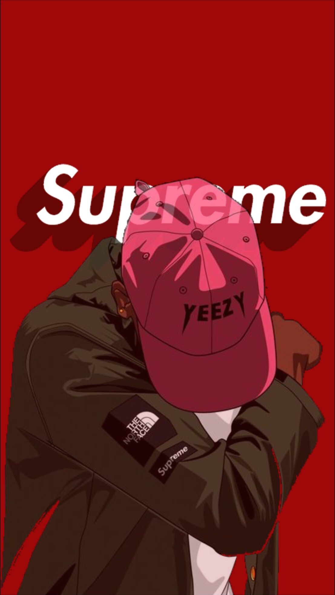 yeezus wallpaper iphone,red,text,illustration,font,poster