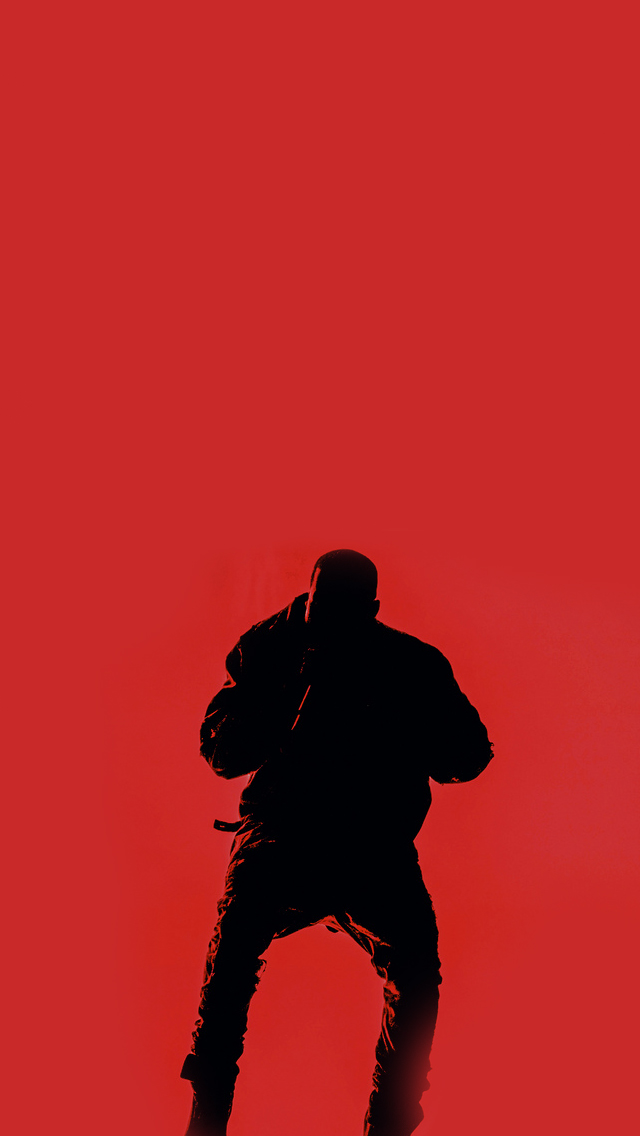 yeezus wallpaper iphone,red,silhouette,standing,font,shadow