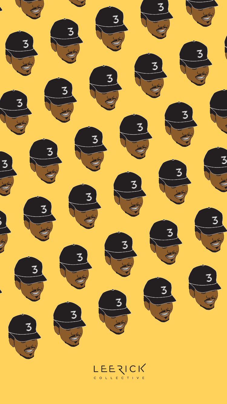 chance der rapper iphone wallpaper,gelb,helm,muster,kopfbedeckung,sportausrüstung