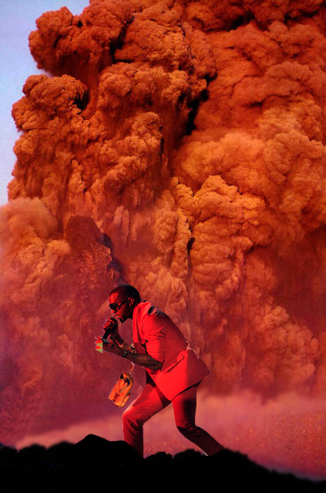 kanye iphone wallpaper,geological phenomenon,explosion,rock,sky,types of volcanic eruptions