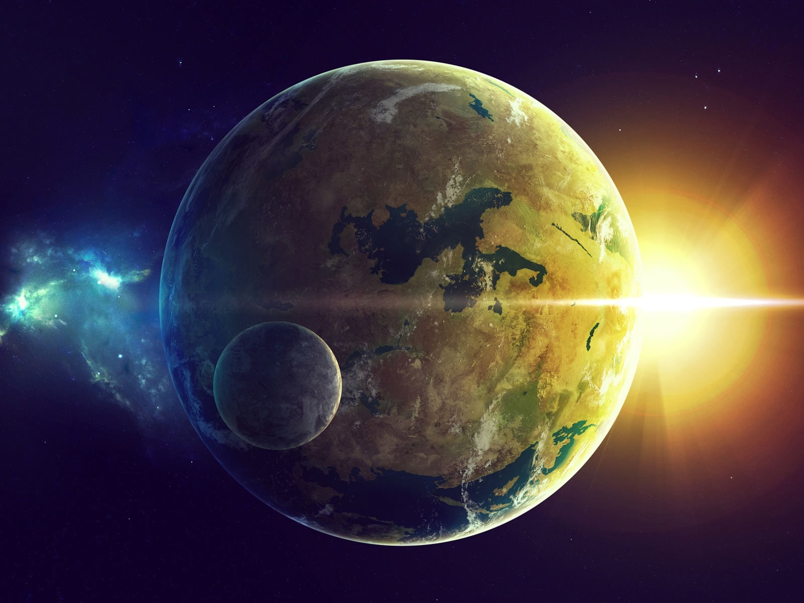 fond d'écran de lune de soleil,planète,terre,cosmos,atmosphère,objet astronomique