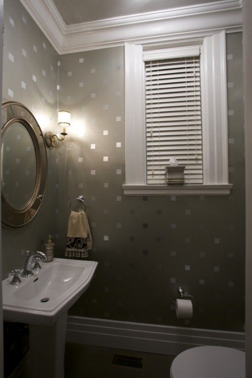 half wallpaper half paint ideas,bathroom,room,property,interior design,lighting