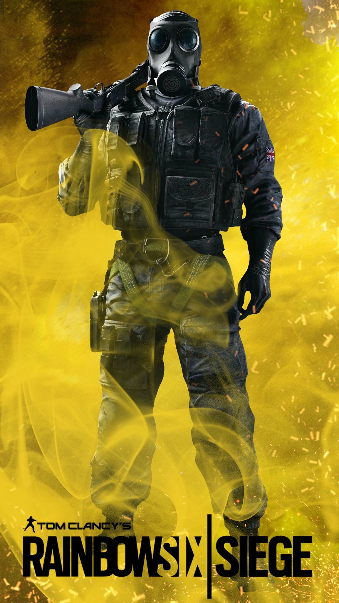 rainbow six siege smoke wallpaper,movie,personal protective equipment,poster,soldier,shooter game
