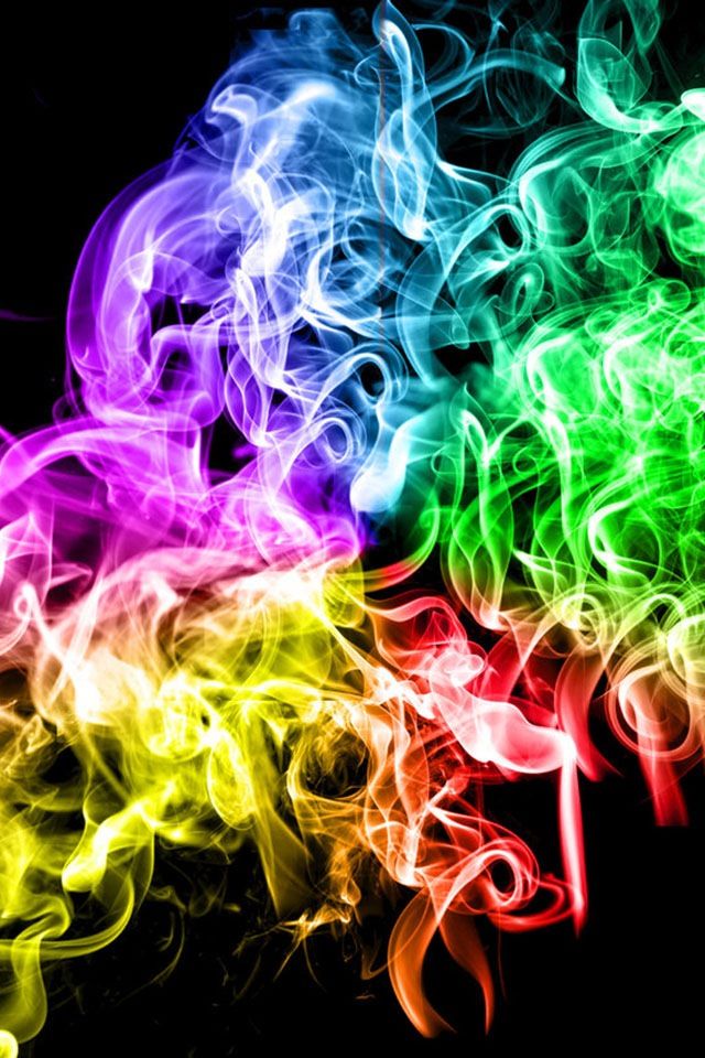 Black Neon Smoke Background WallpaperUse