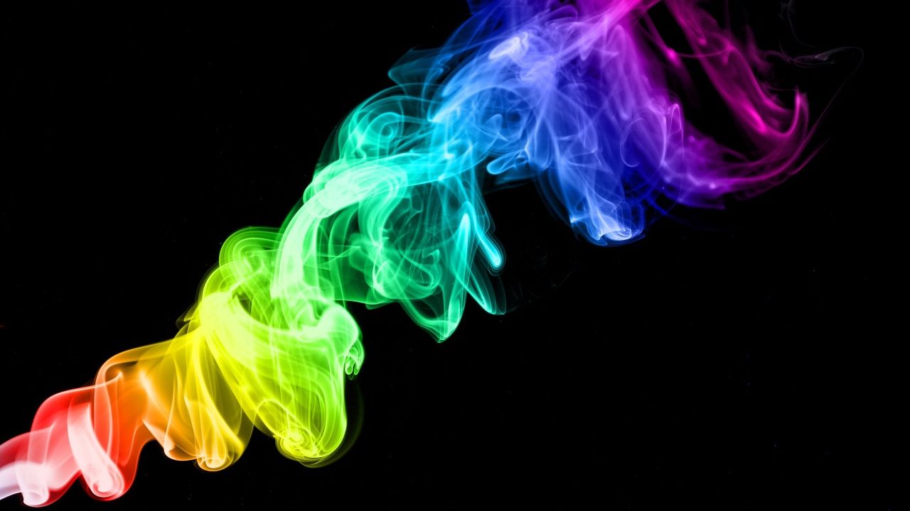 虹の煙の壁紙,煙,光,水,グラフィックデザイン,エレクトリックブルー