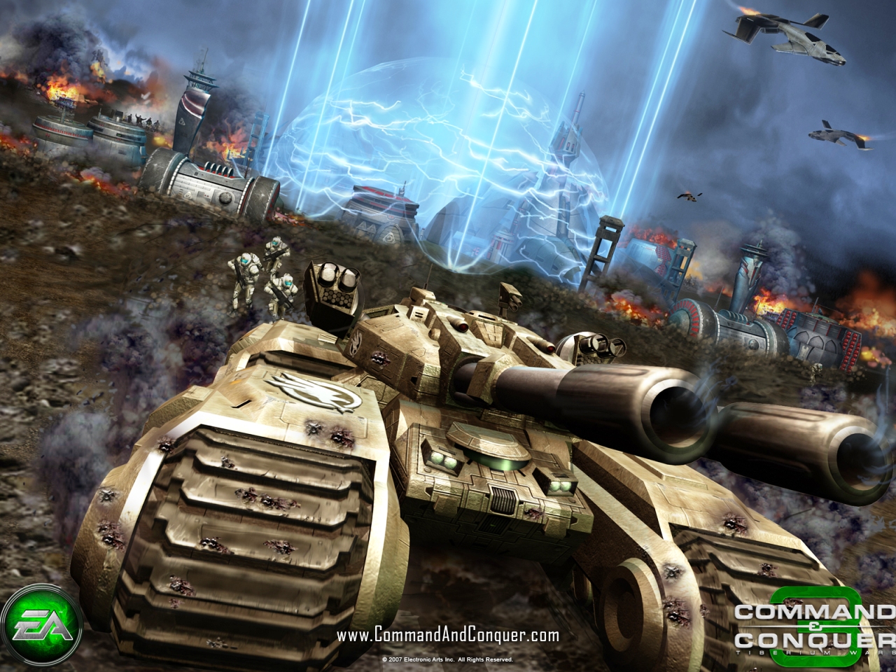 command and conquer wallpaper,action adventure game,pc game,strategy video game,combat vehicle,tank