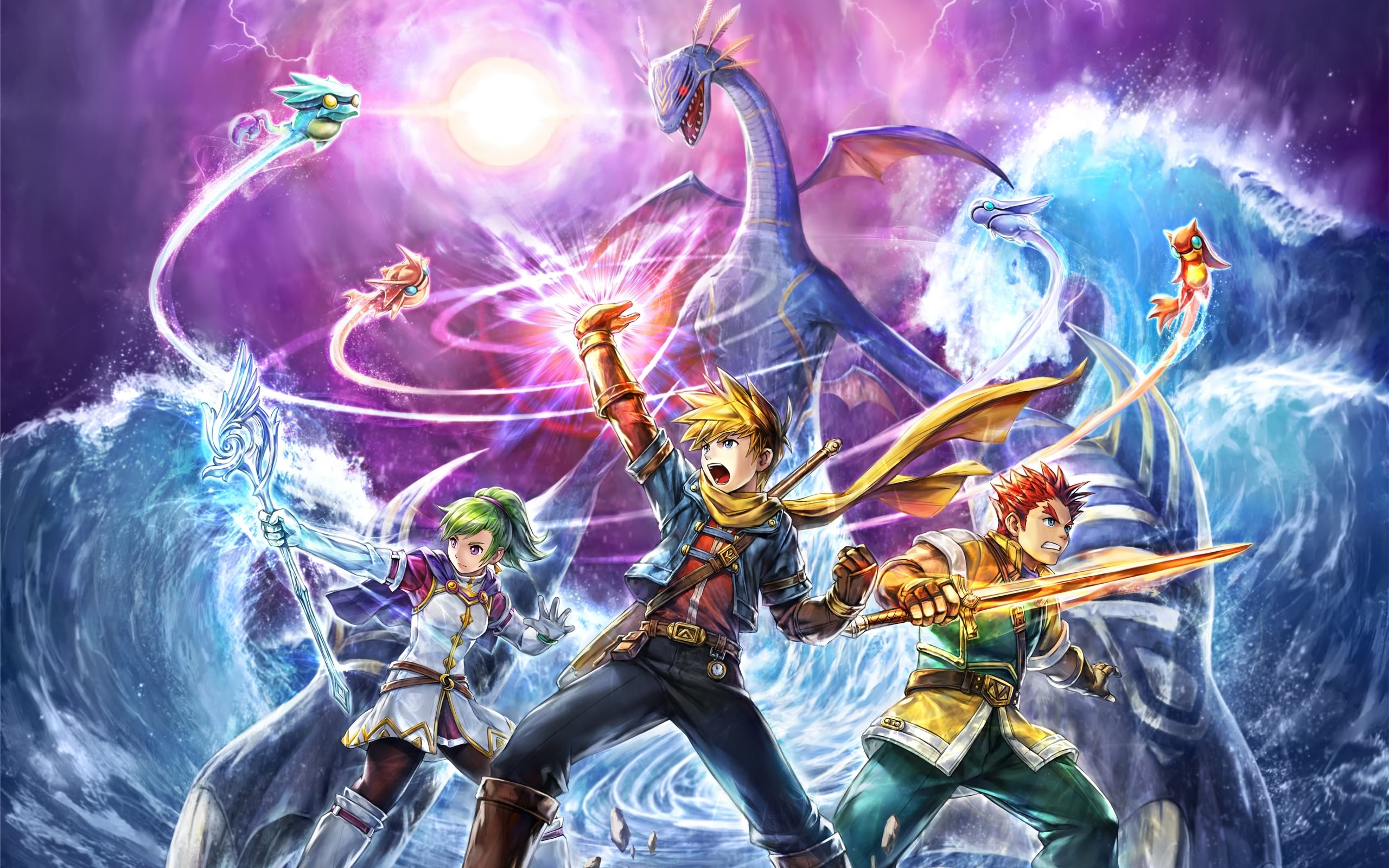 golden sun wallpaper,action adventure game,cg artwork,fictional character,mythology,games