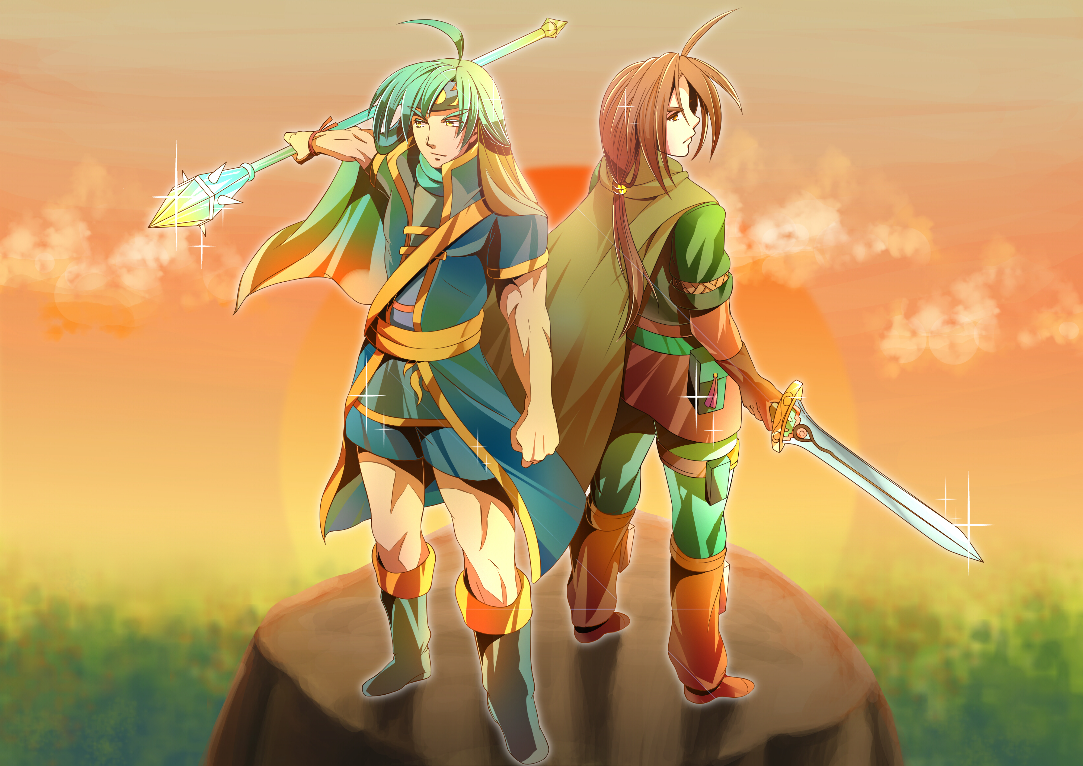 golden sun wallpaper,cg artwork,cartoon,anime,illustration,fictional character