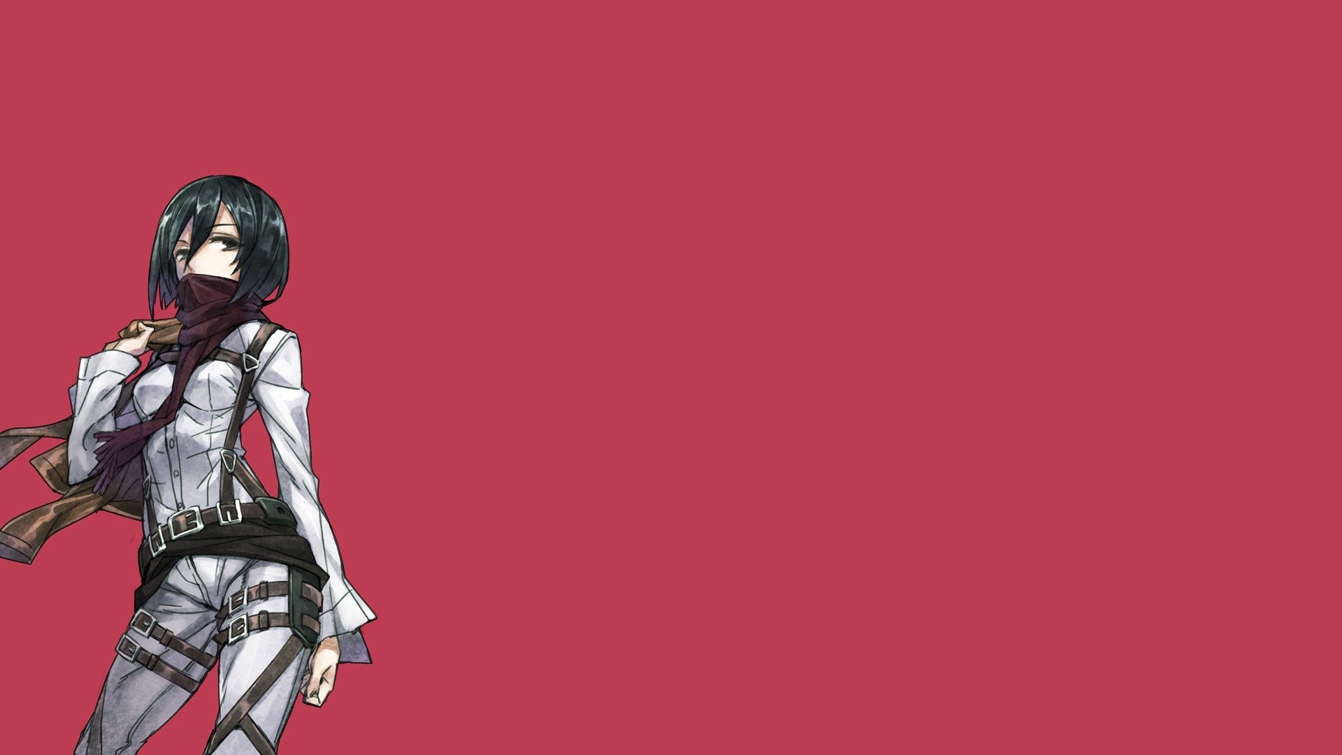 mikasa hd wallpaper,rosso,cartone animato,animazione,cg artwork,anime