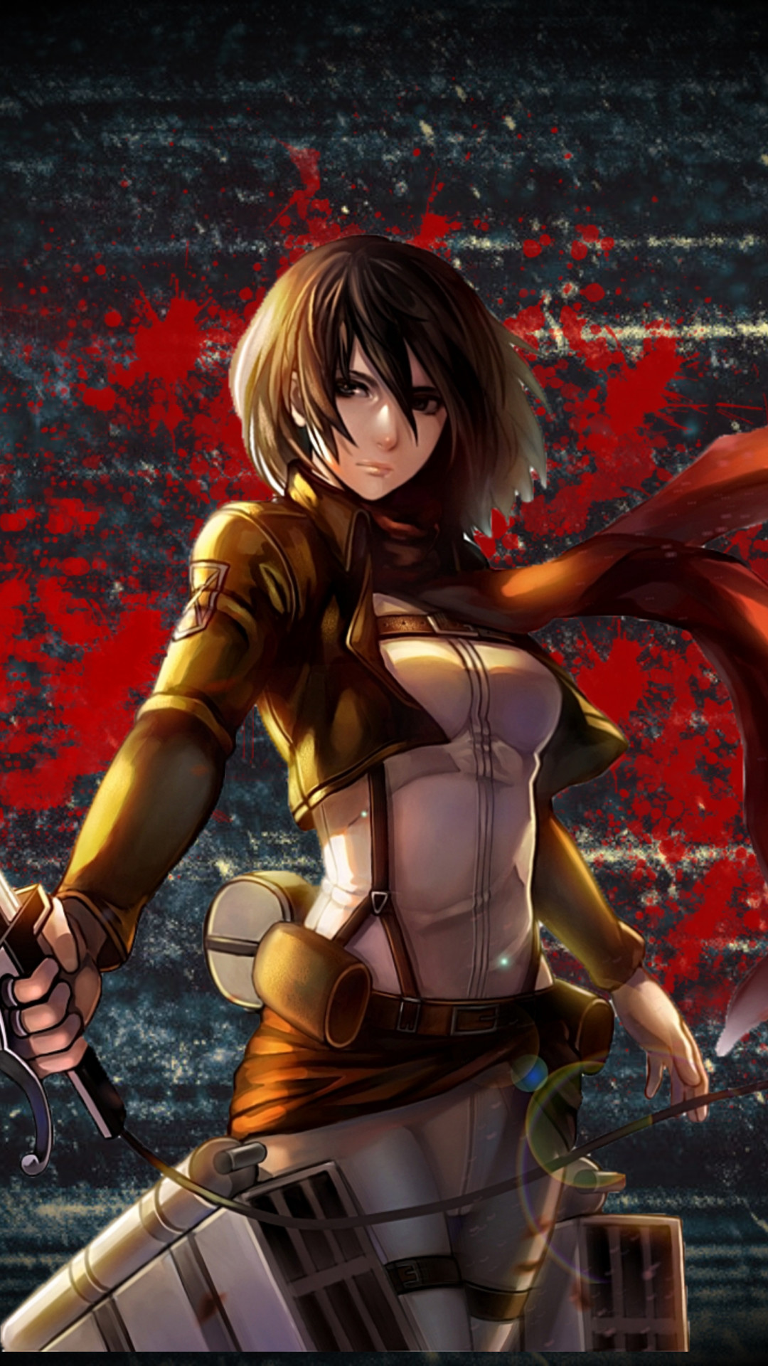 attack on titan wallpaper mikasa,cg artwork,fictional character,anime,illustration,fiction