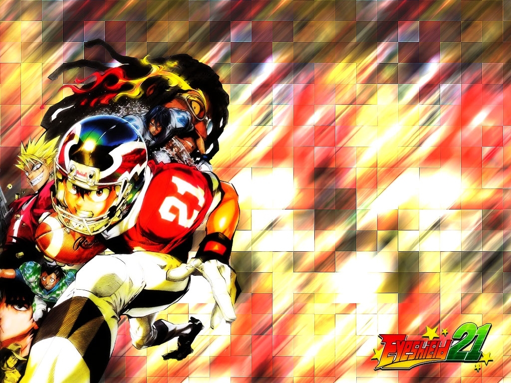 eyeshield 21 wallpaper,american football,sportausrüstung,fußballspieler,erfundener charakter,spieler