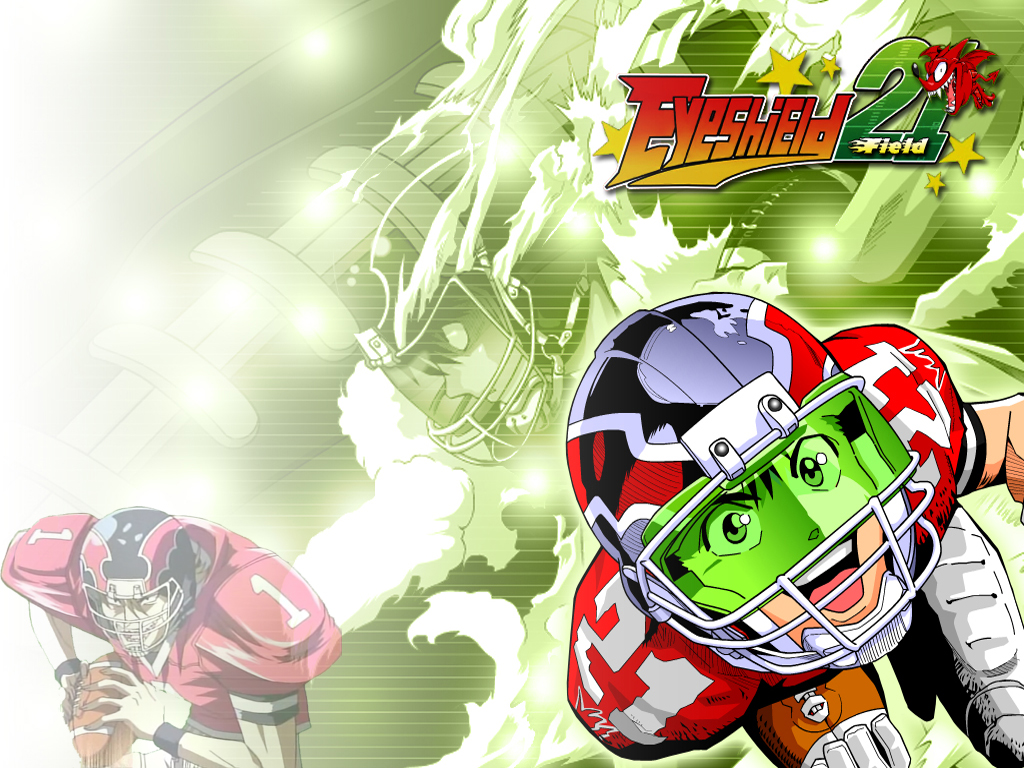 eyeshield 21 wallpaper,sportausrüstung,helm,spiele,erfundener charakter,american football