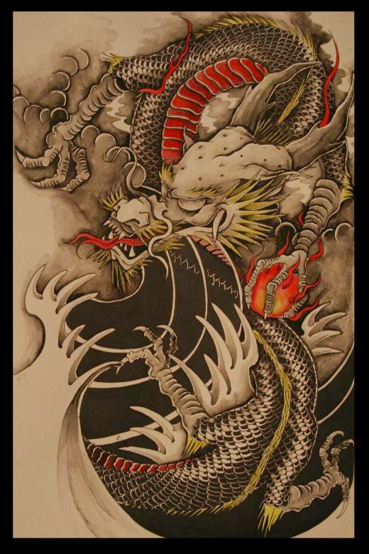 tatuajes壁紙,ドラゴン,アート,神話,入れ墨,図