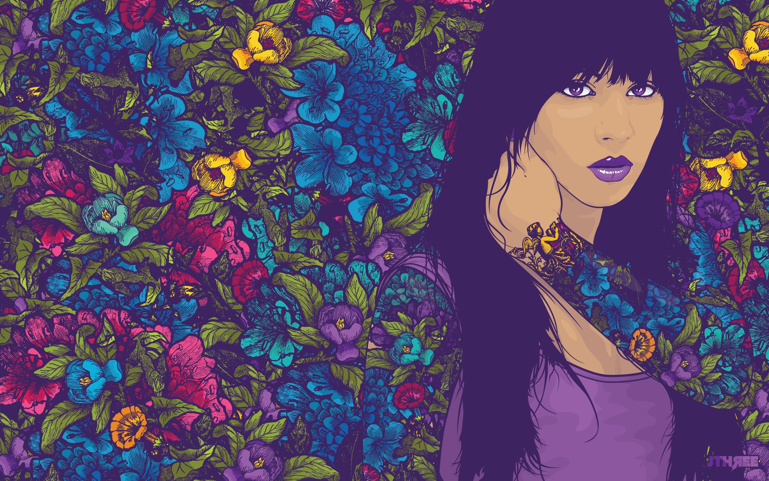 tatuajes wallpaper,purple,violet,illustration,art,black hair