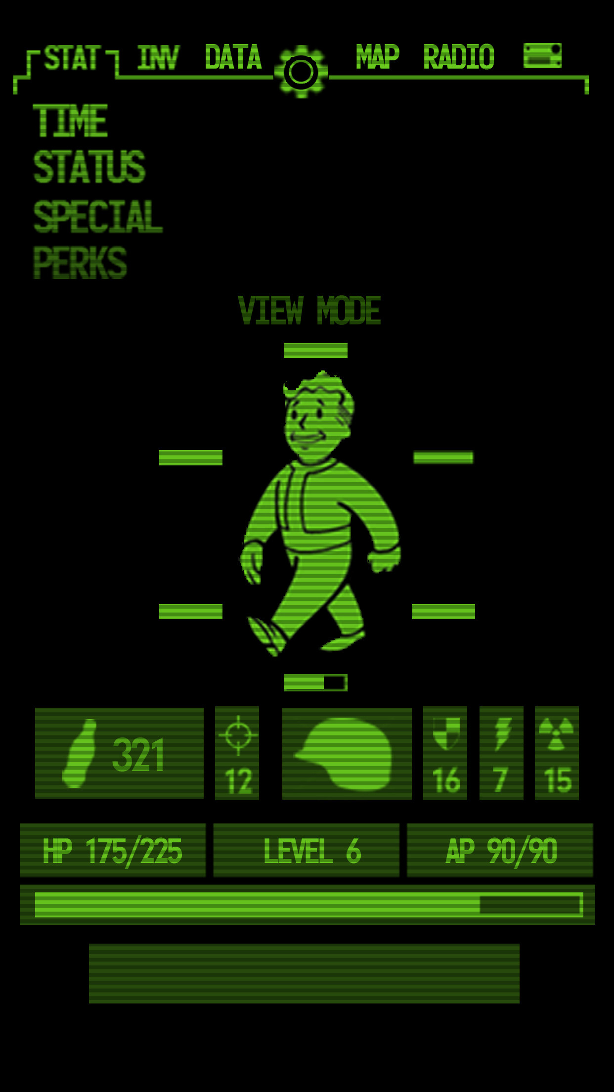 fond d'écran pip boy,vert,police de caractère,personnage fictif