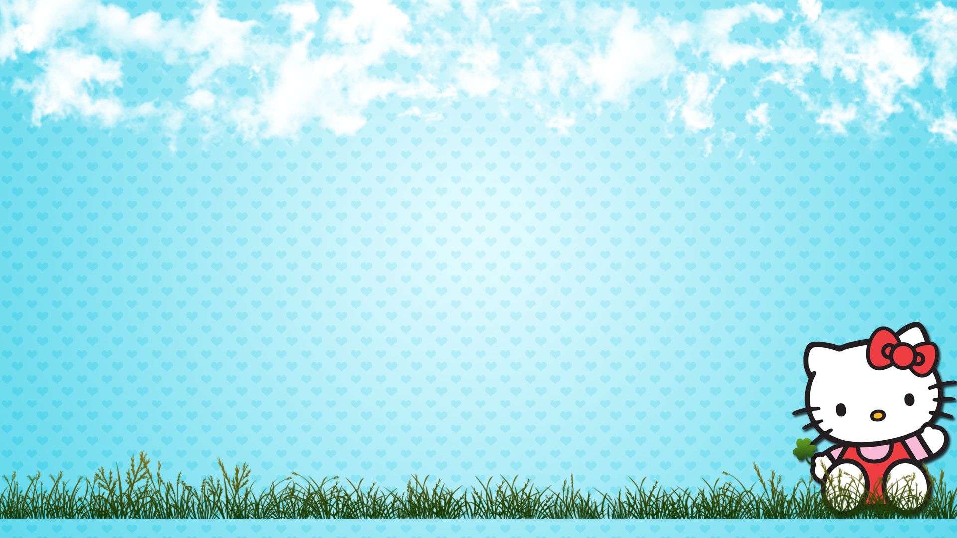 kitty wallpaper hd,sky,blue,cartoon,daytime,azure