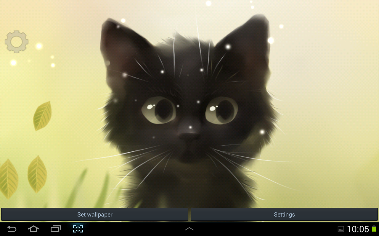 süße katze live wallpaper,katze,kleine bis mittelgroße katzen,schnurrhaare,felidae,schwarze katze